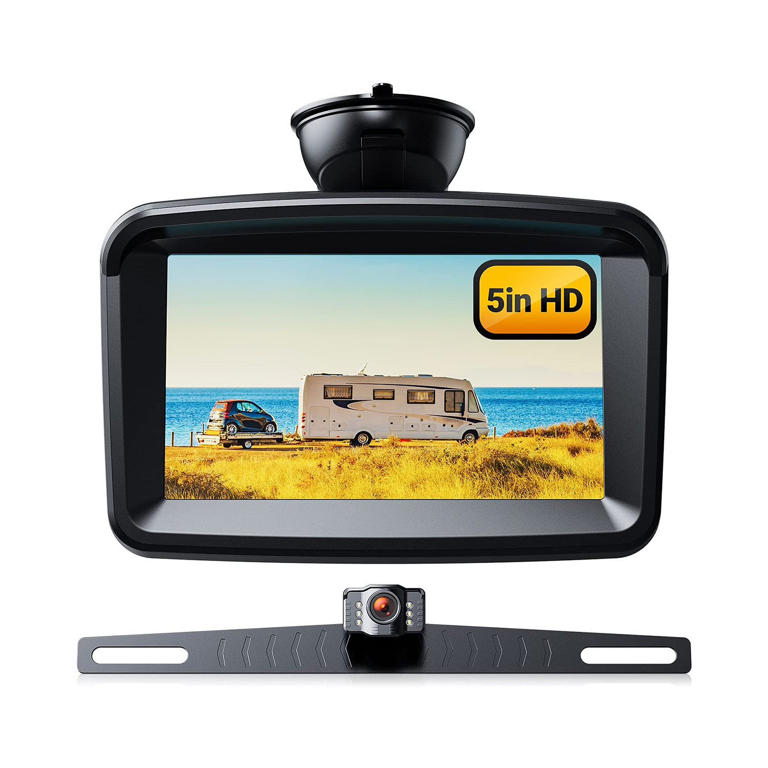 1-1.jpg 5" Monitor with 1080P Backup Camera for Truck - Image 1